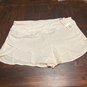 Calia White stretch woven performance short